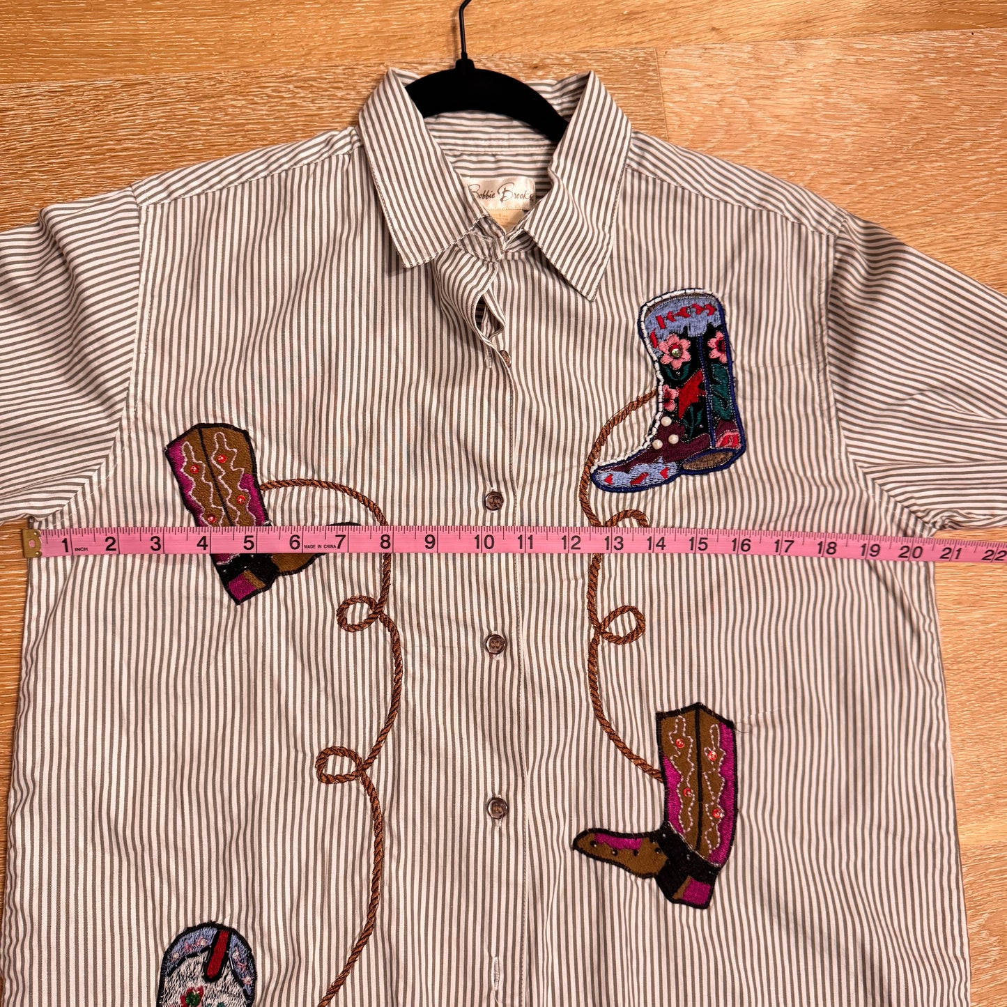 Western Embroidered Button Up