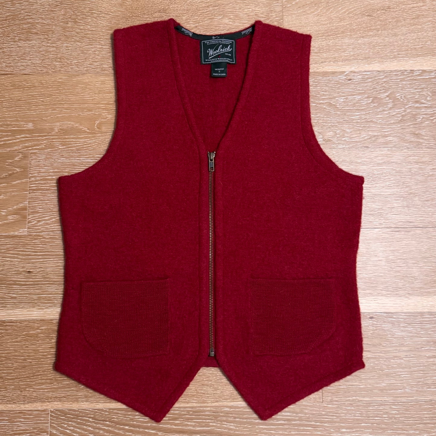 Red Zip Up Vest