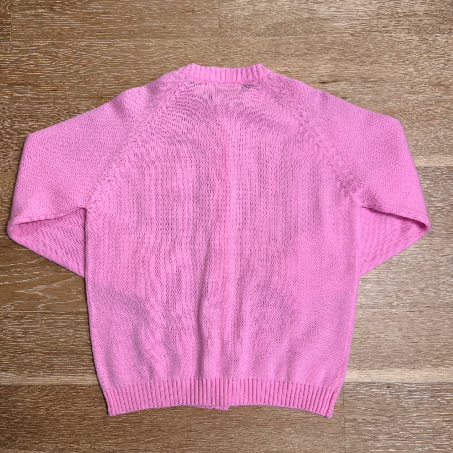 Pink Button Front Cardigan