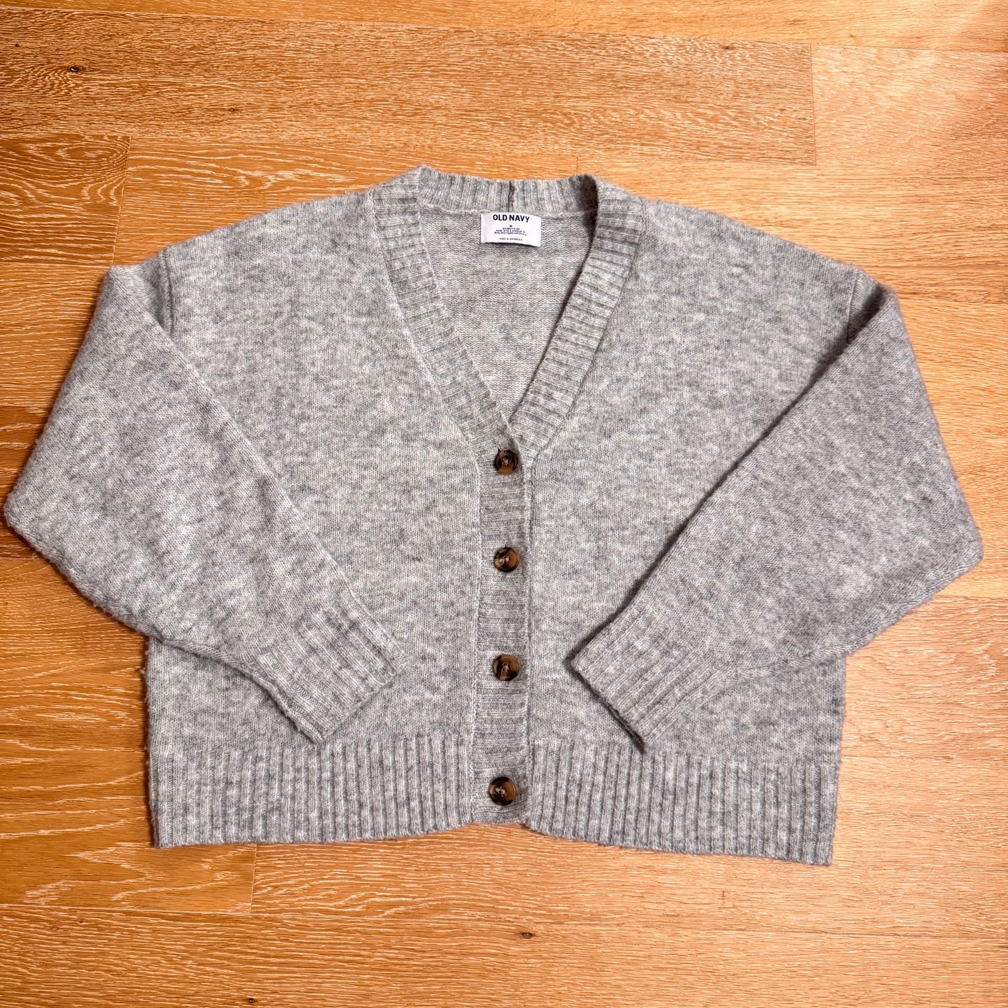 Grey Oversized Cardigan