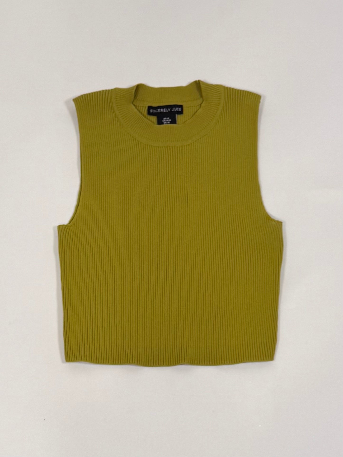 Ribbed Mock Neck Tank