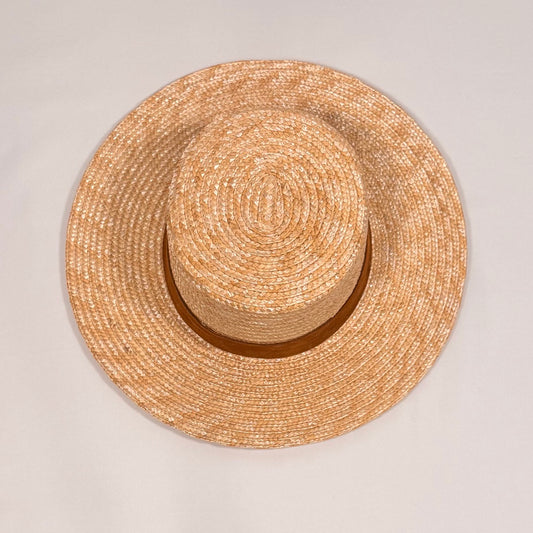 Woven Boater Hat