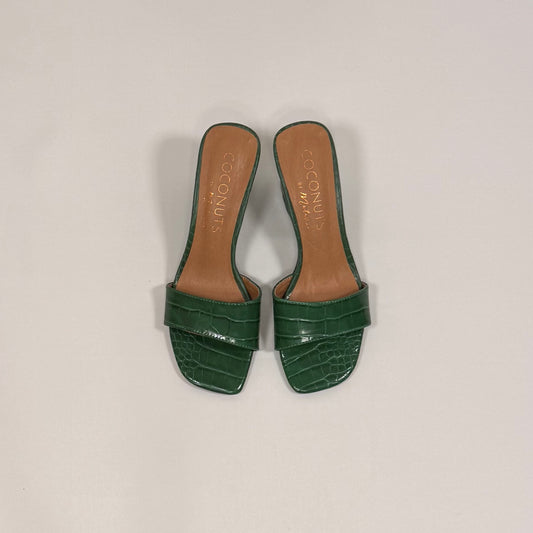 Green Wedge Sandals