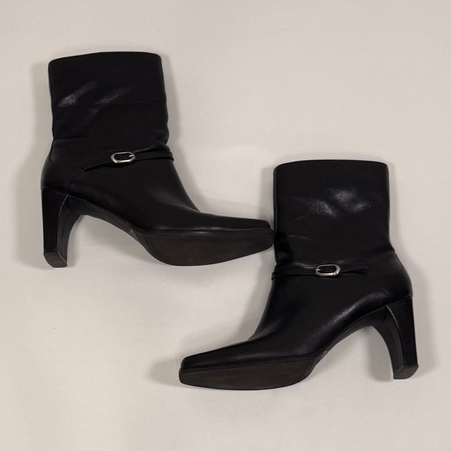 Silver Buckle Boots